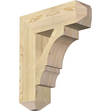 Ekena Millwork Balboa Craftsman Rough Sawn Bracket, Douglas Fir, 6"W x 22"D x 26"H BKT06X22X26BOA04RDF